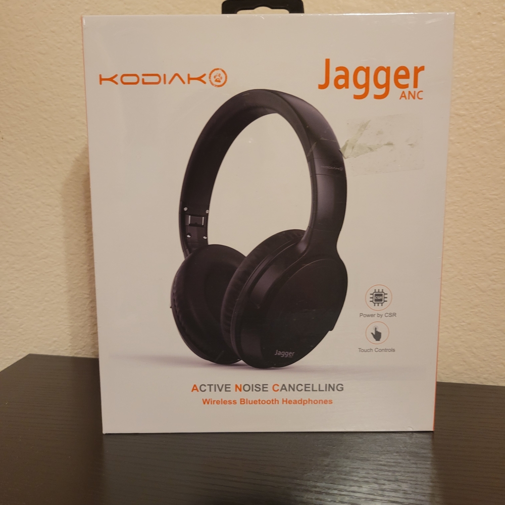 Kodiak Jagger ANC Active Noise Canceling Wireless Bluetooth Headphones